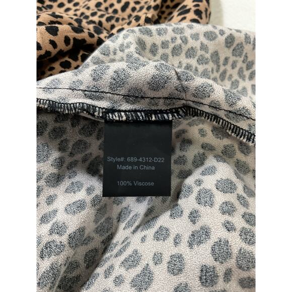 Jenni Kayne 'Cheetah' Brown Slip Skirt Size L - Picture 5 of 5